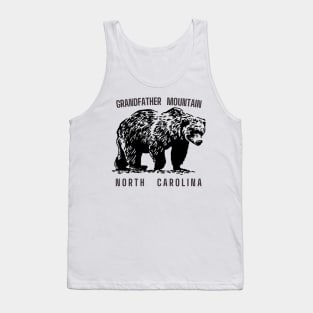 Grandfather Mountain, North Carolina - Big Black Bear Tank Top